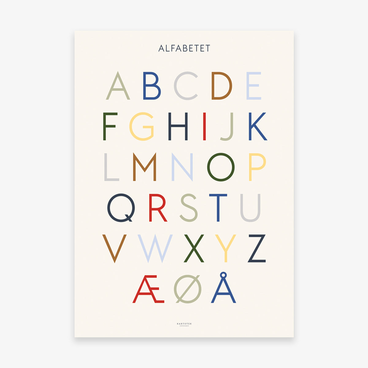 PLAKAT // ALFABETET (DANISH)