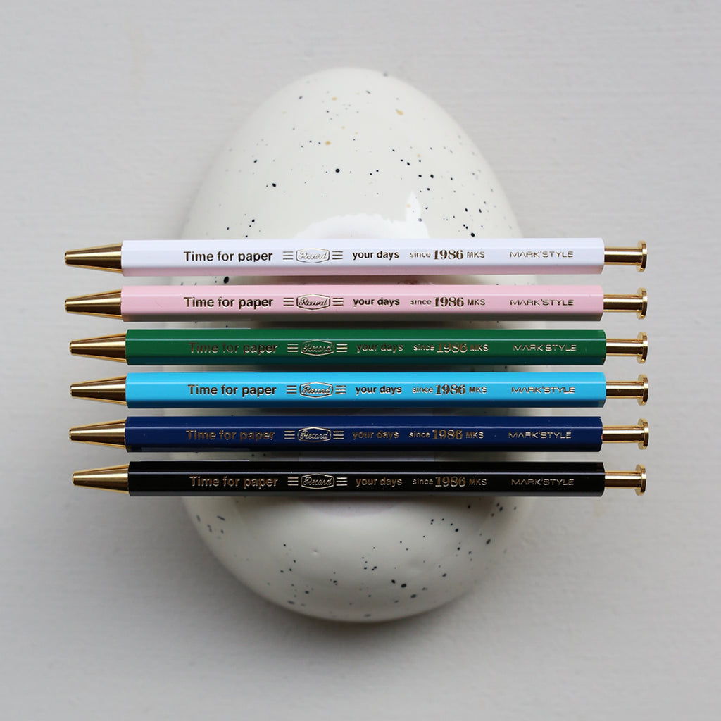 TIME FOR PAPER PENCIL BALL GEL PEN 0.5mm // NAVY