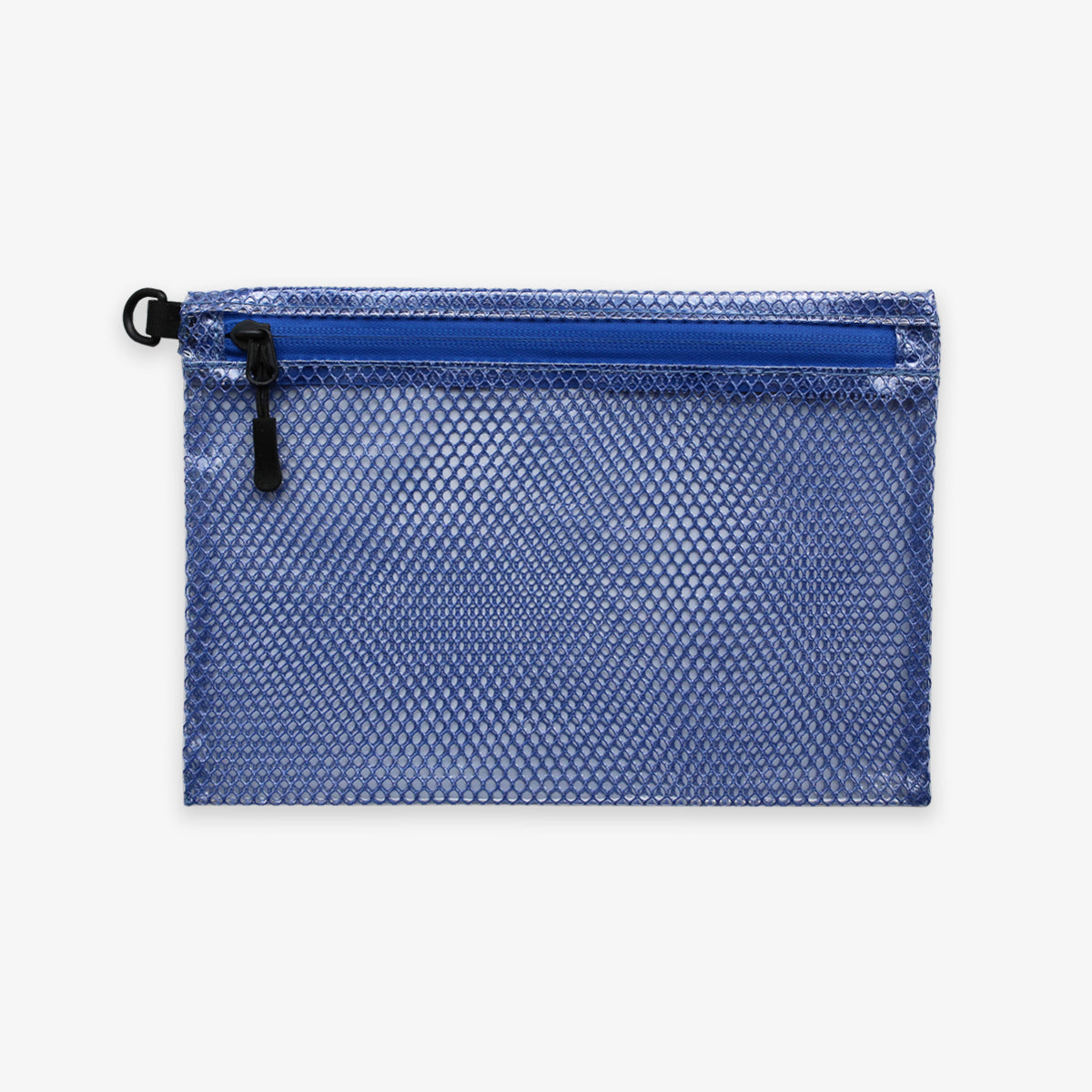 POUCH W. ZIP LOCK, BLUE // LARGE