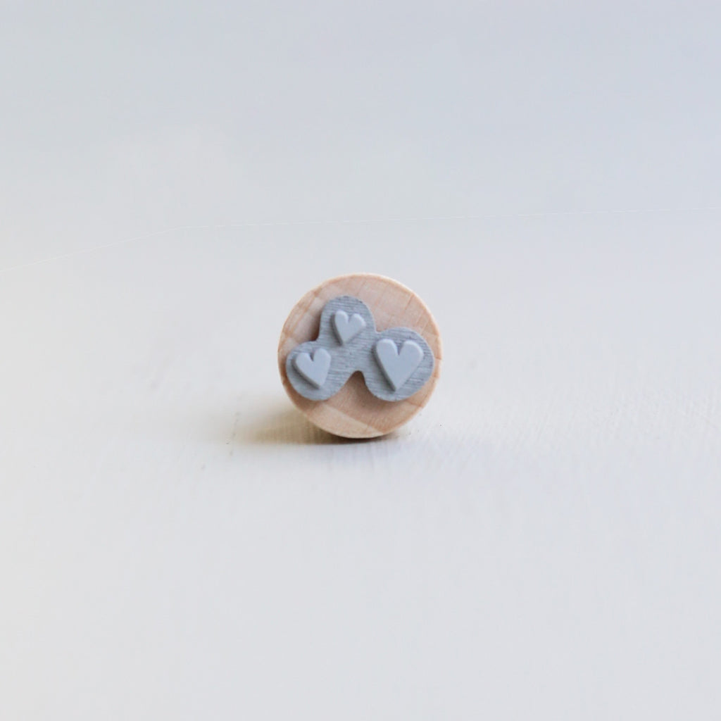 RUBBER STAMP // HEART CONFETTI