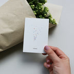 SMALL GREETING CARD // KONFETTI (DANISH)