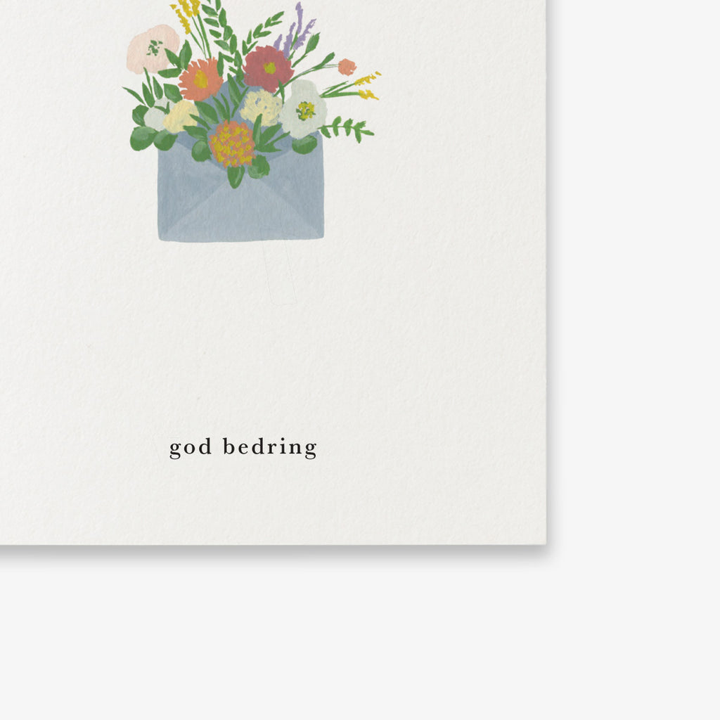 SMALL GREETING CARD // BLOMSTERKUVERT II (DANISH)
