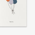 SMALL GREETING CARD // BALLONER (DANISH)