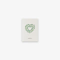 SMALL GREETING CARD // BLOMSTERHJERTE (DANISH)