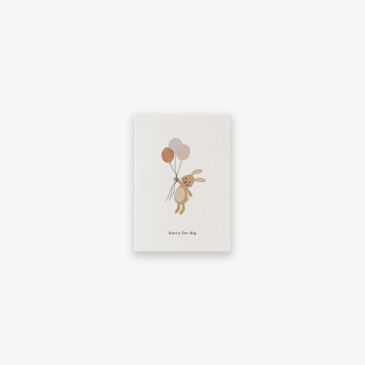 SMALL GREETING CARD // KANIN (DANISH)