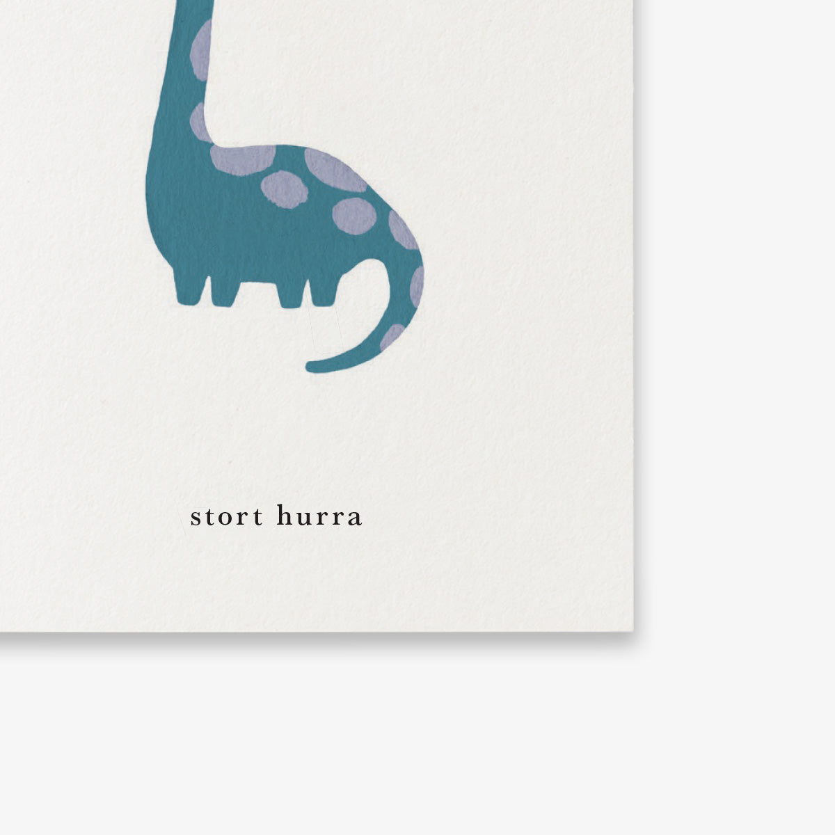 SMALL GREETING CARD // DINOSAUR (DANISH)