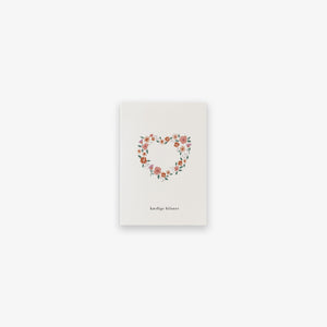 SMALL GREETING CARD // HJERTEKRANS (DANISH)