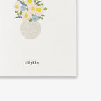 SMALL GREETING CARD // FØDSELSDAGSBLOMSTER (DANISH)