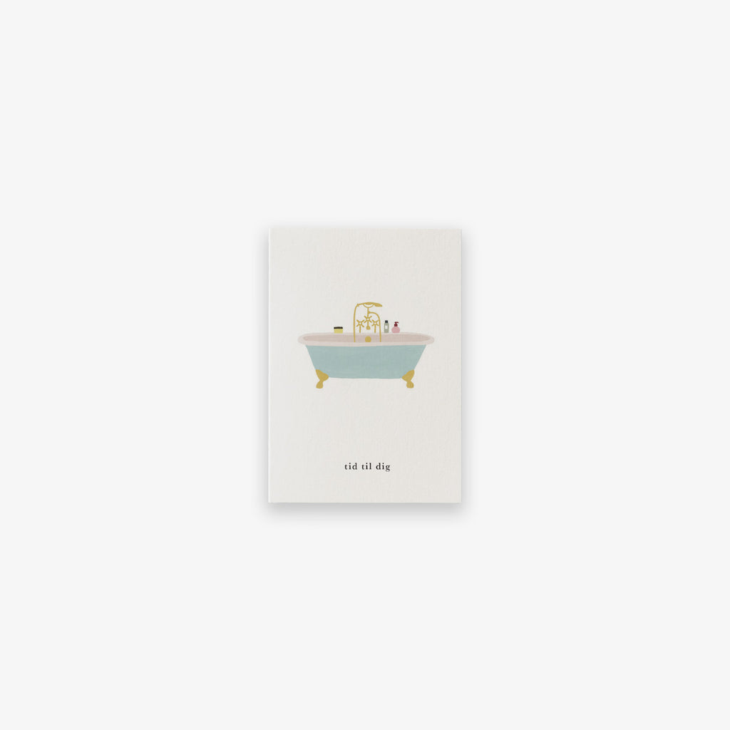 SMALL GREETING CARD // BADEKAR (DANISH)
