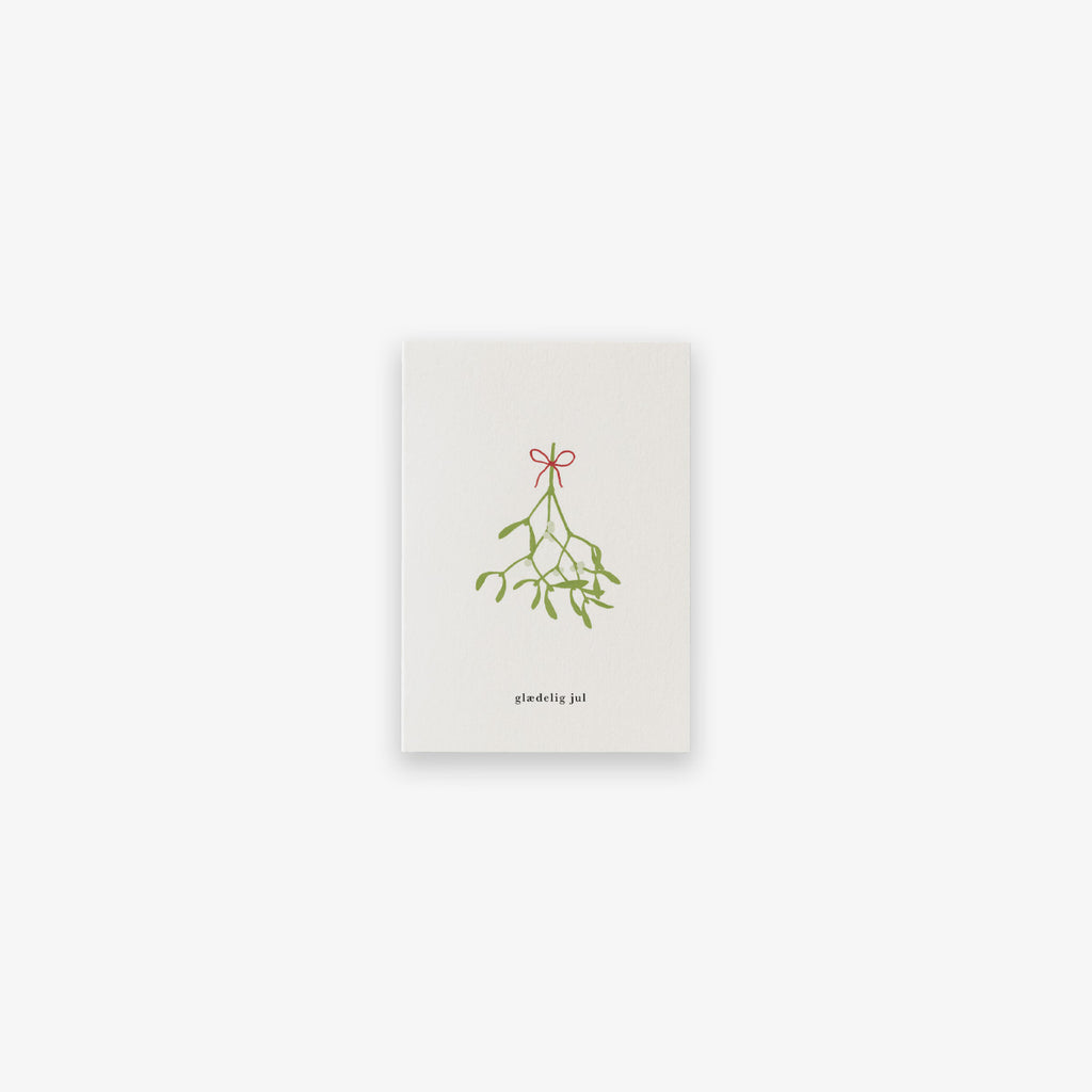 SMALL GREETING CARD // MISTELTEN (DANISH)