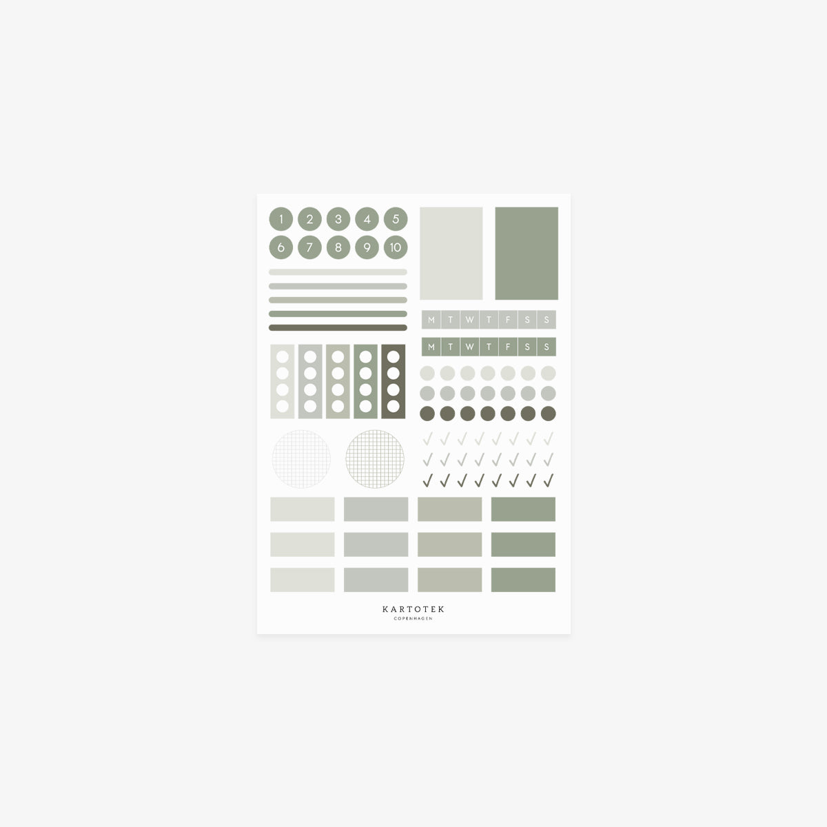 PLANNING STICKERS // GREEN
