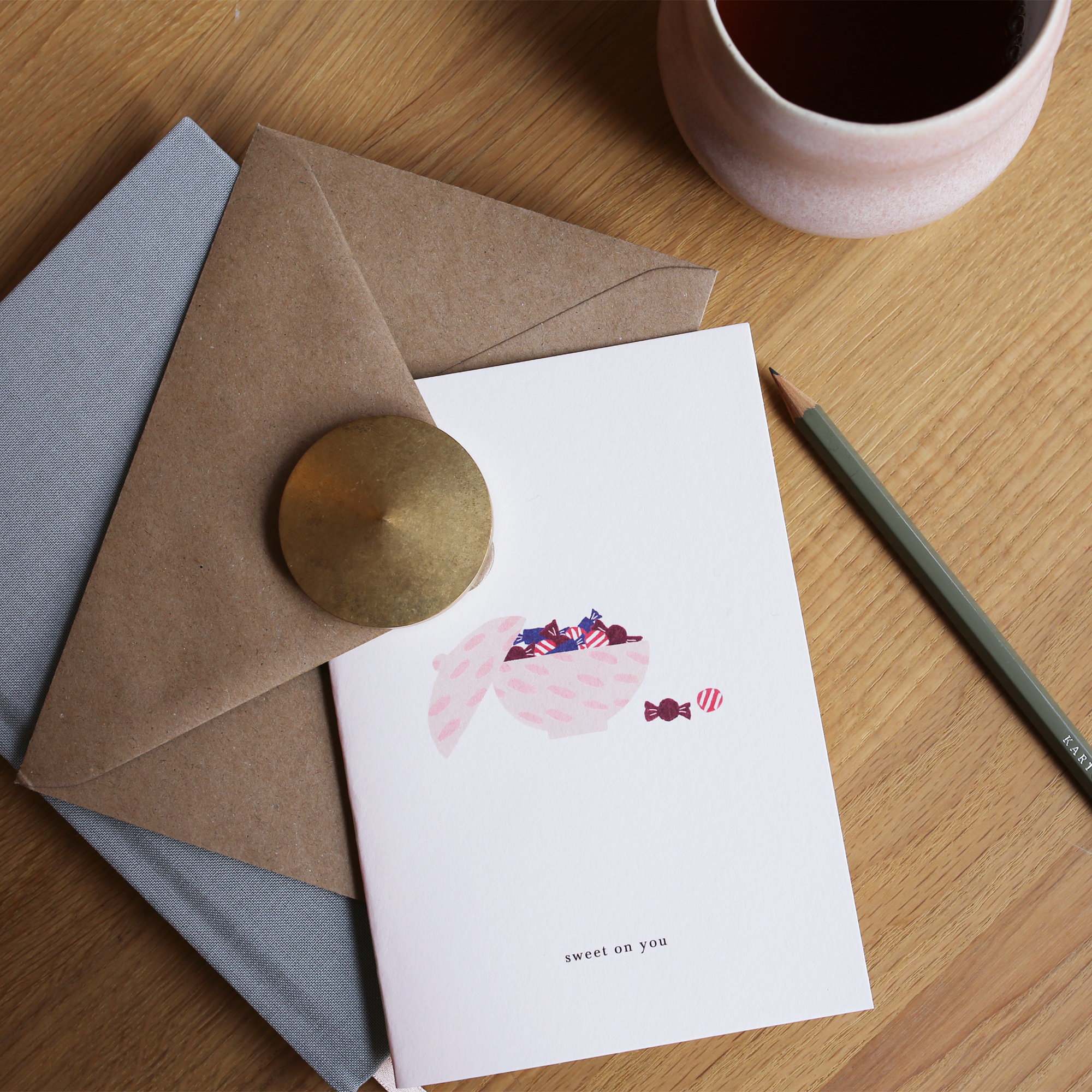 GREETING CARD // CANDY BOWL