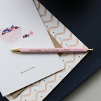 TIME FOR PAPER PENCIL BALL GEL PEN 0.5mm // PINK