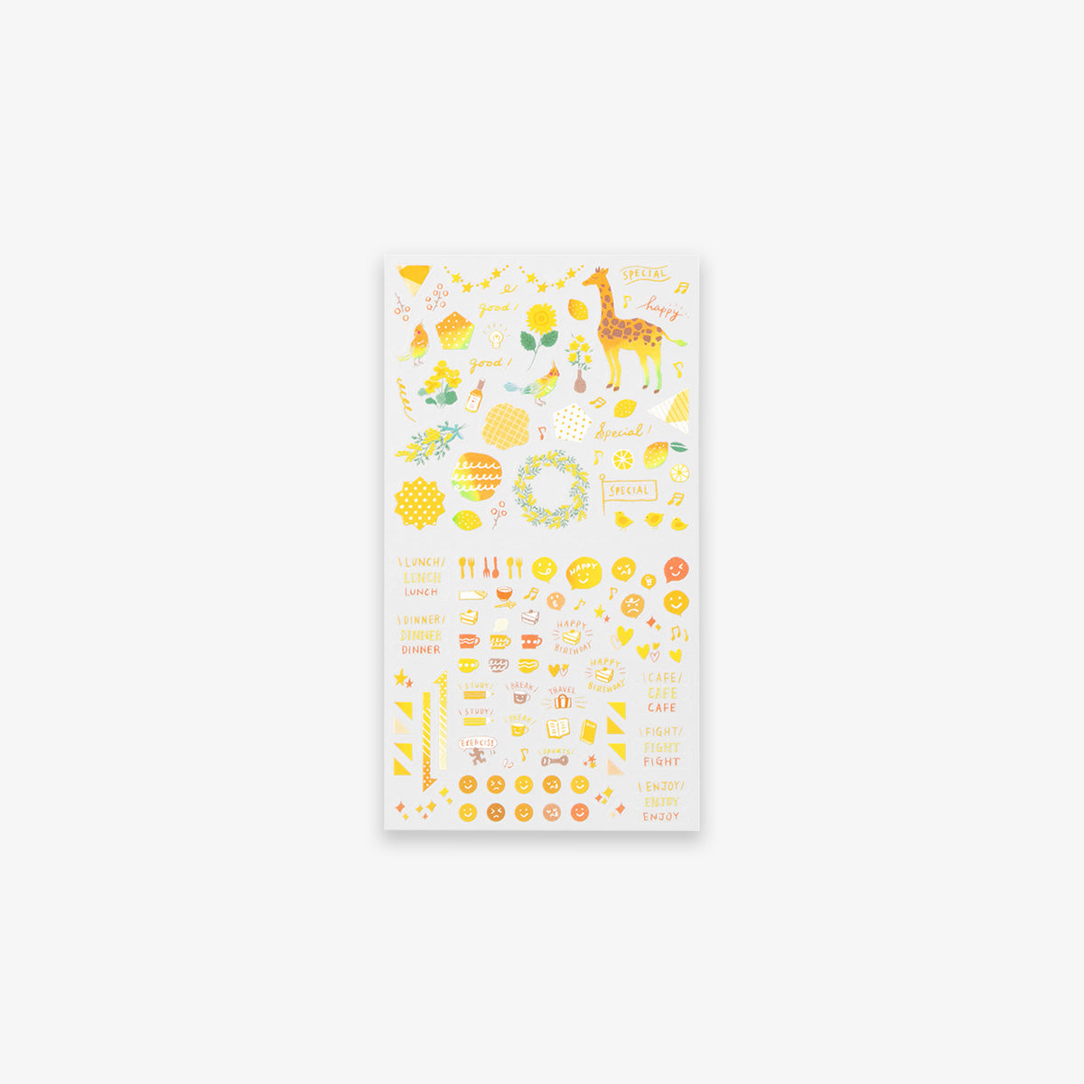 DIARY STICKERS // COLOR YELLOW