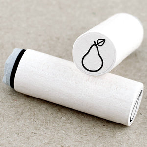 MINI RUBBER STAMP // PEAR