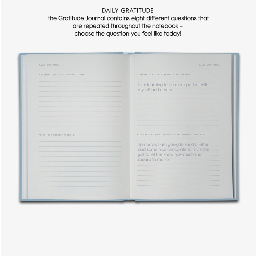 GRATITUDE JOURNAL // TAKNEMMELIGHEDSDAGBOG (ENGELSK)